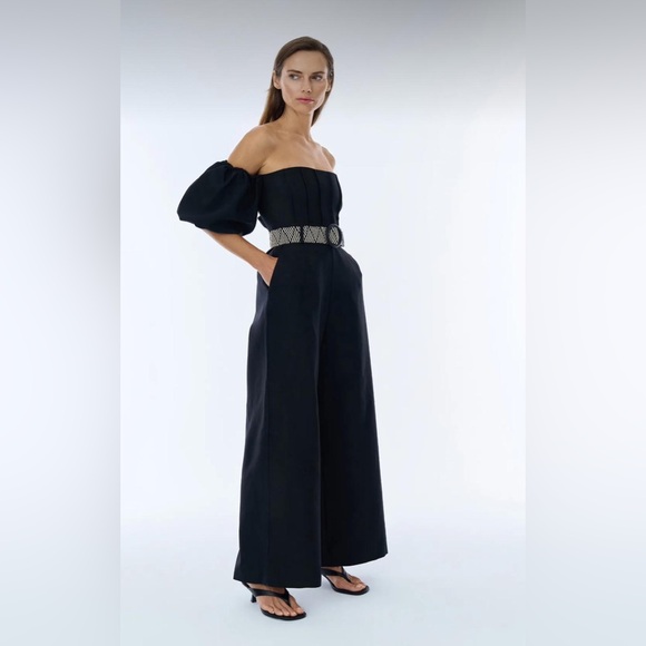 Made in Turkey beautiful jumpsuit with belt - Picture 5 of 5
